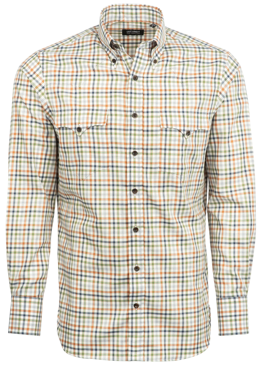 Lyle Lovett for Hamilton Button-Front Shirt - Green Check