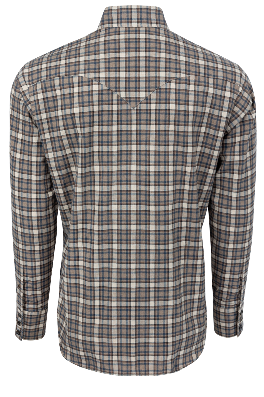 Lyle Lovett for Hamilton Button-Front Shirt - Brown Plaid