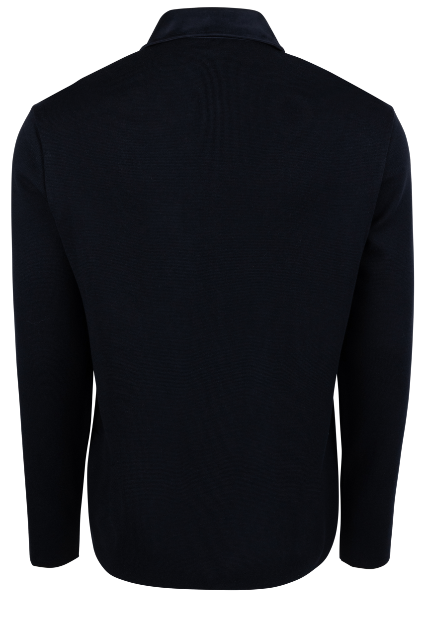 Garnet Snap Front Shirt Jacket - Navy