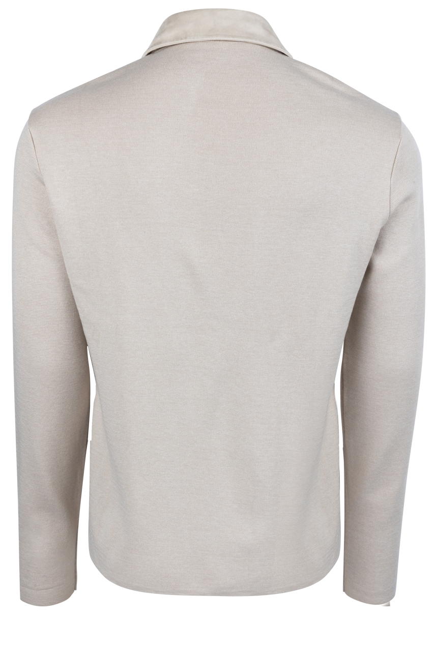 Garnet Snap Front Shirt Jacket - Oat