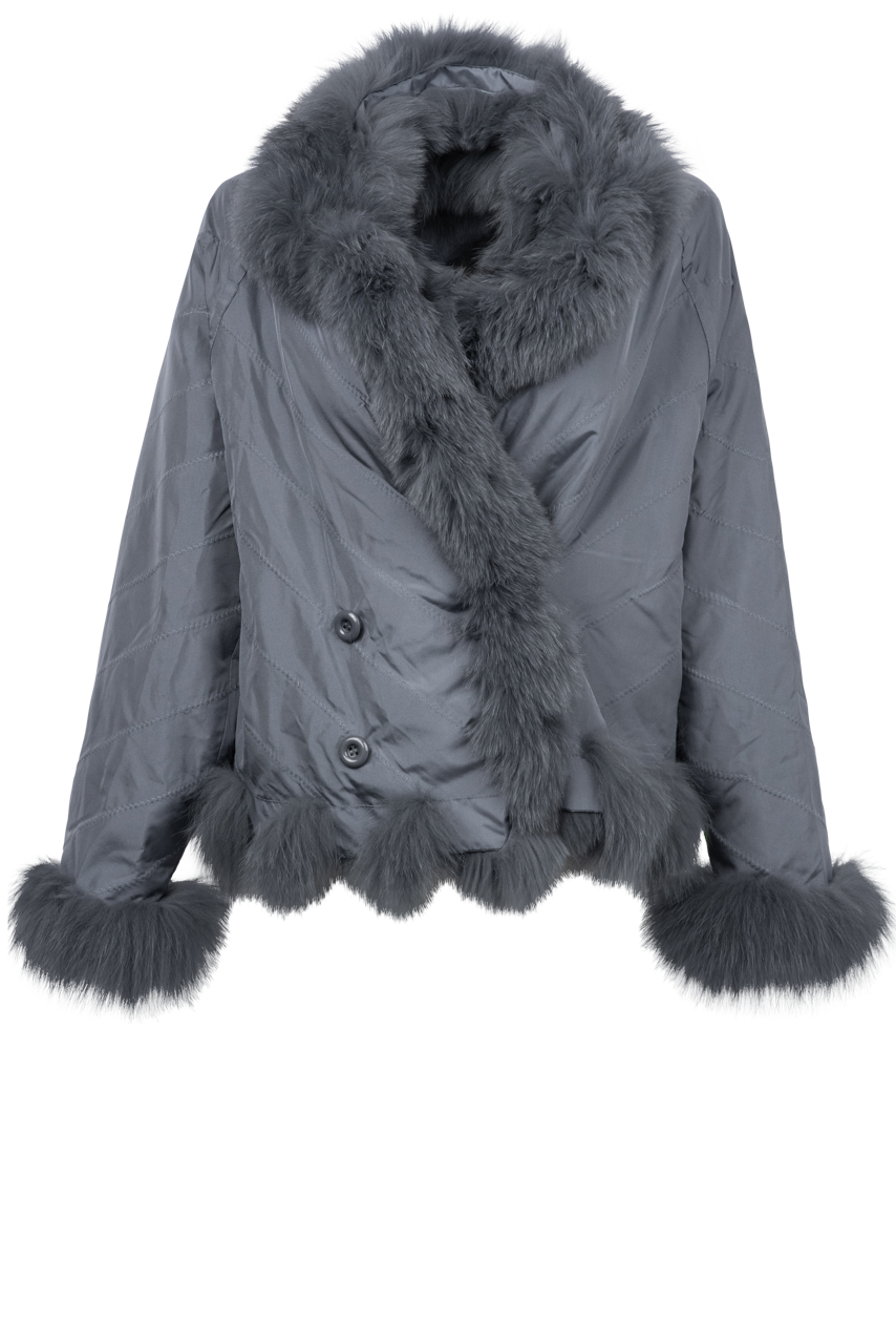 Diomi Silk Fox Bomber Jacket
