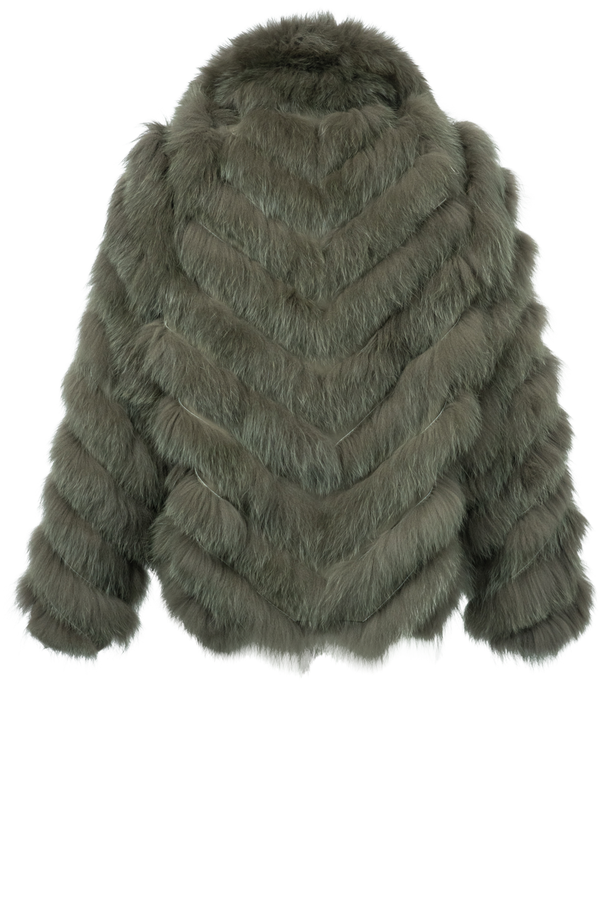 Diomi Silk Fox Bomber Jacket