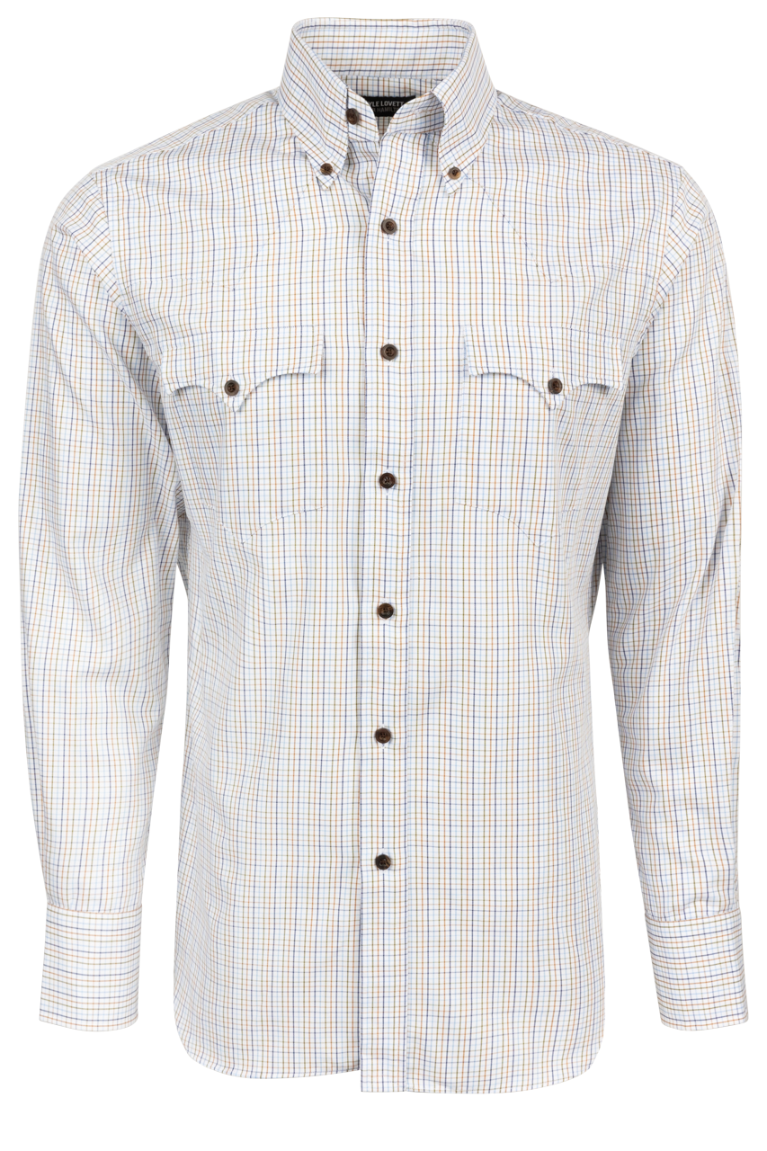 Lyle Lovett for Hamilton Snap Front Shirt - Blue and Yellow