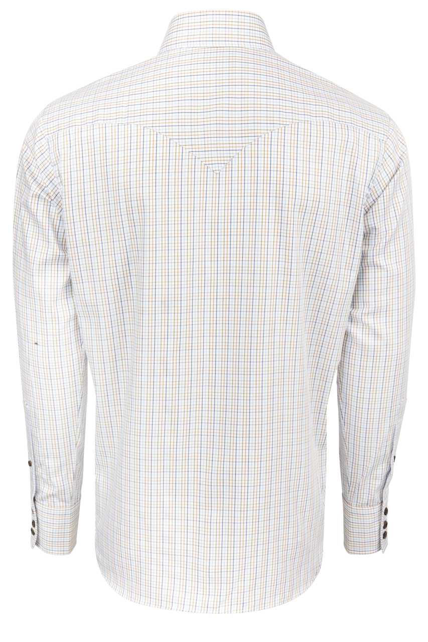 Lyle Lovett for Hamilton Snap Front Shirt - Blue and Yellow