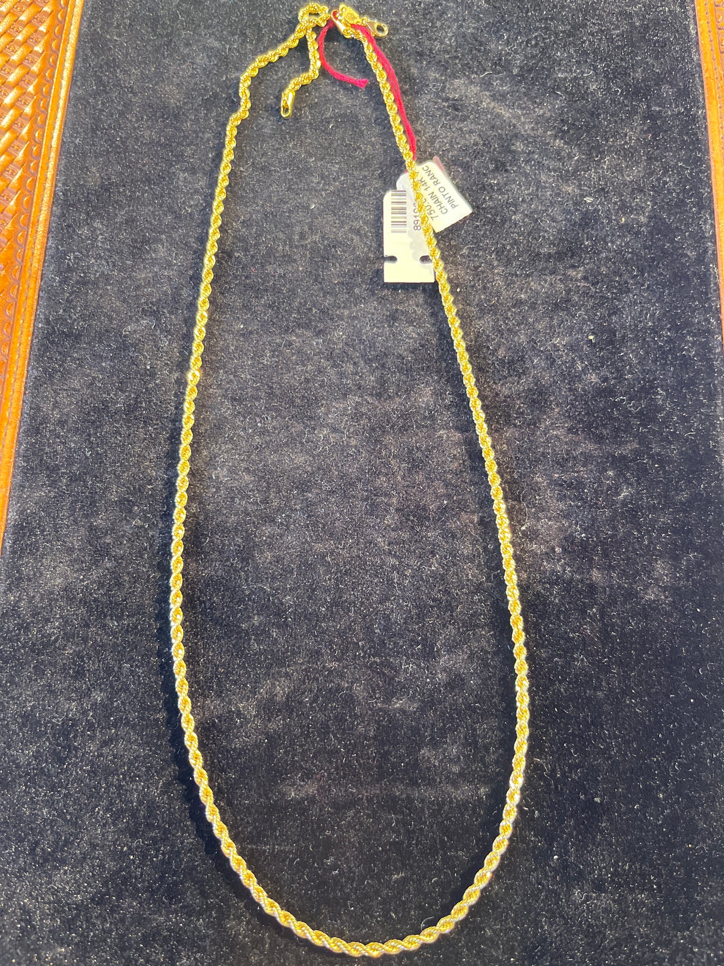 Classic 14kt Hollow 24" Gold Rope Chain