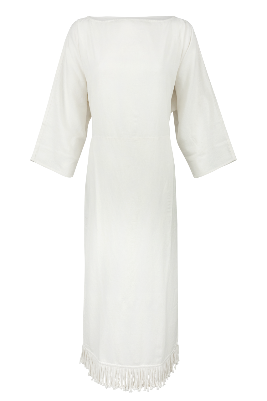 Cleobella Western Ivory Robin Ankle Dress
