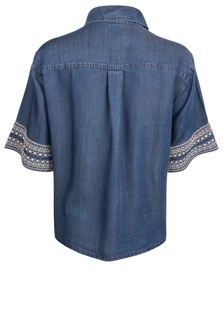 Johnny Was Denim Kimono Shirt