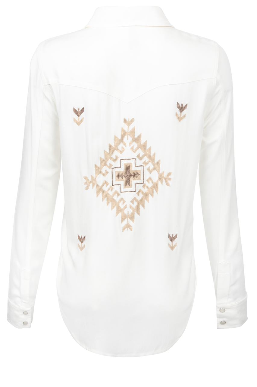 Stetson Aztec Embroidered Snap Shirt