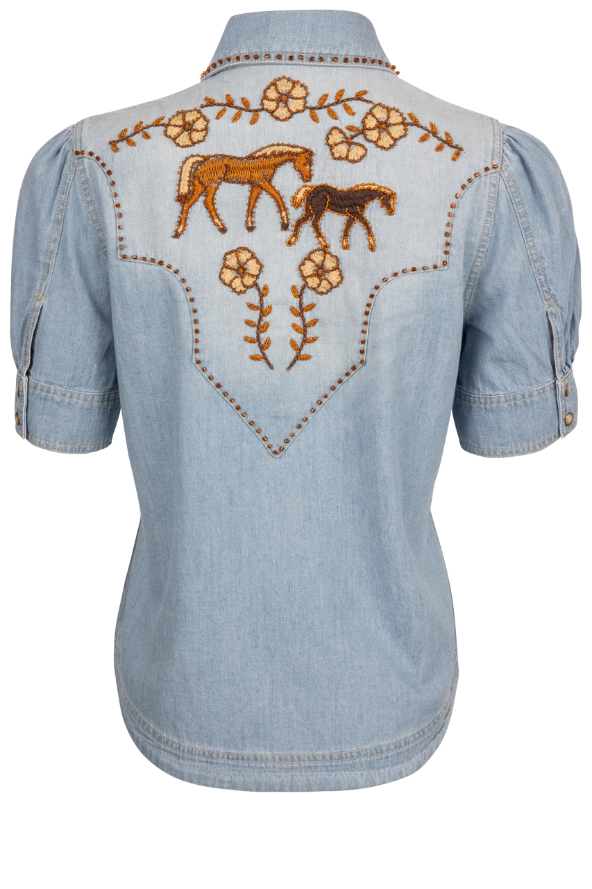 Double D Ranch Little Blues Pony Top