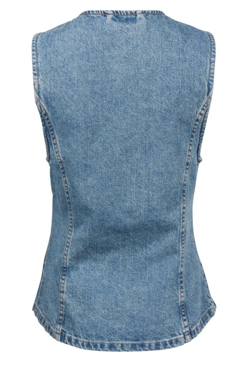 Free People Denim Aimee Vest