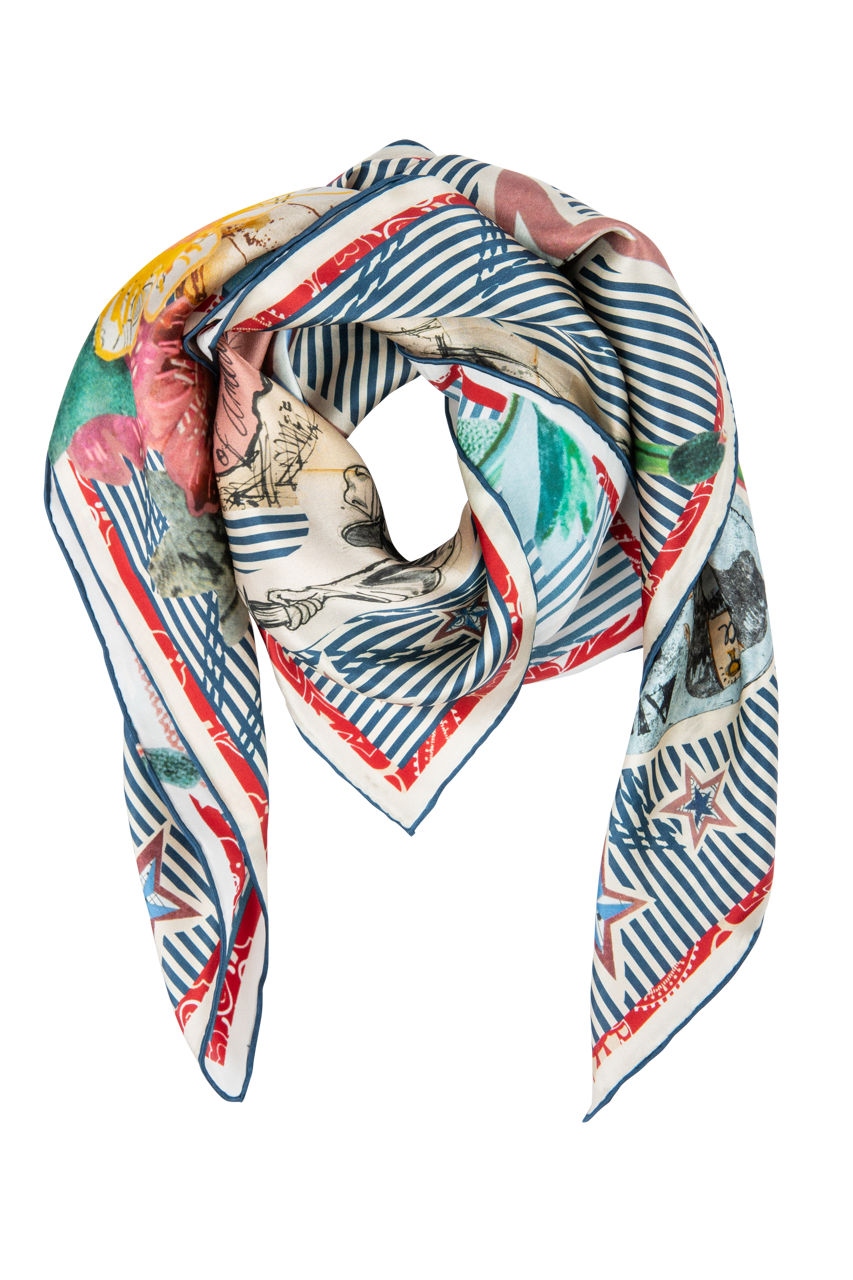 Double D Ranch Stars, Stripes & Blooms Scarf
