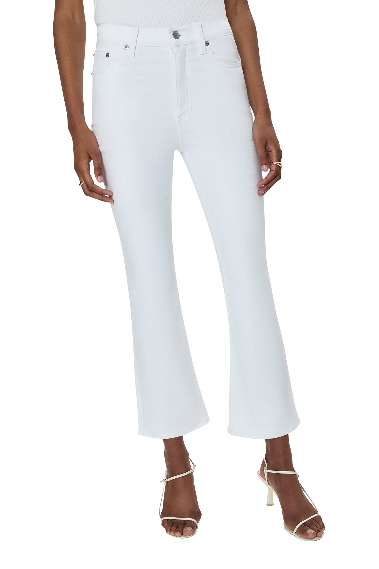 Pistola Lennon High Rise Bootcut Jeans - White