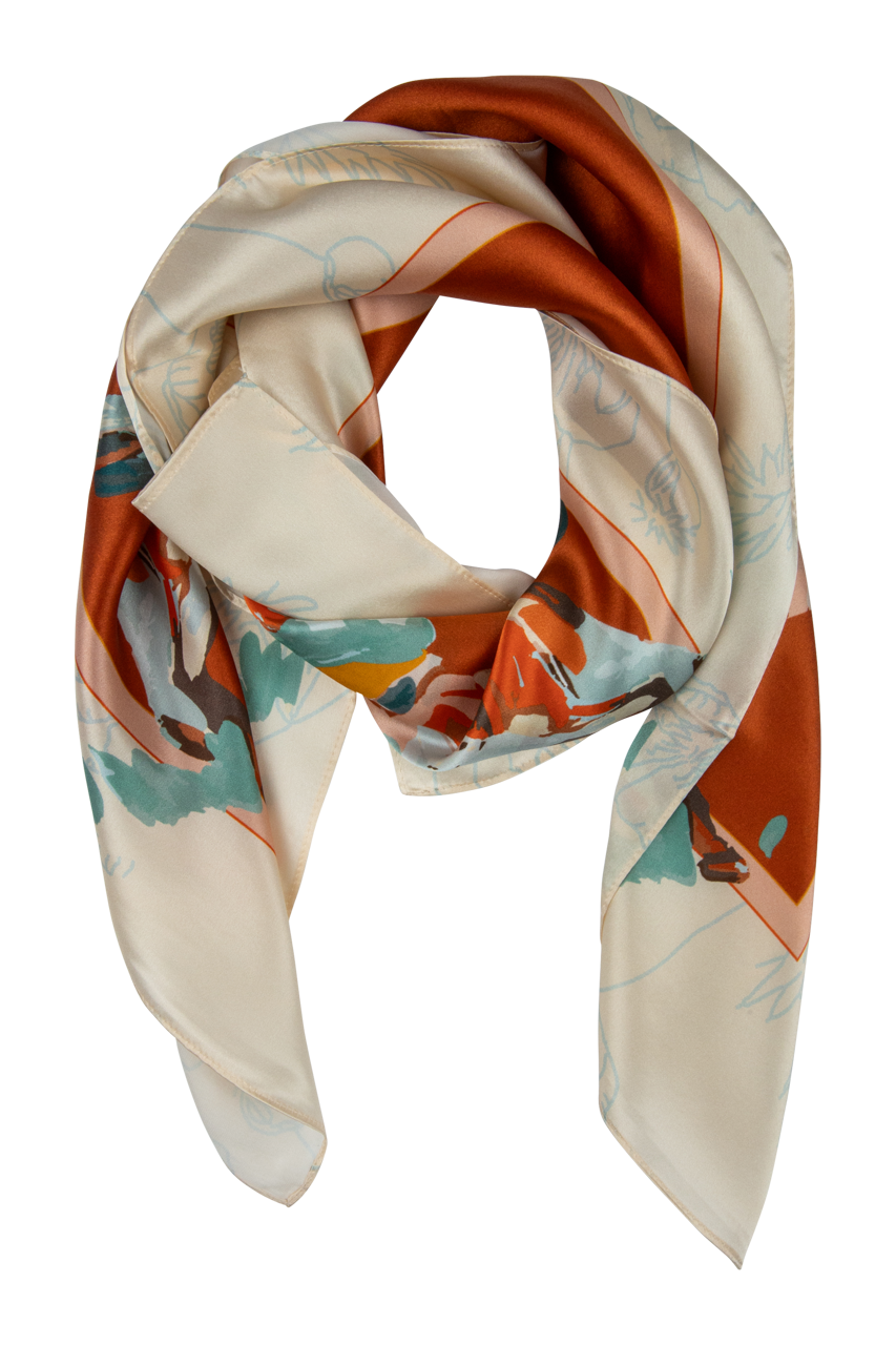Poppy Cowgirl Silk Scarf