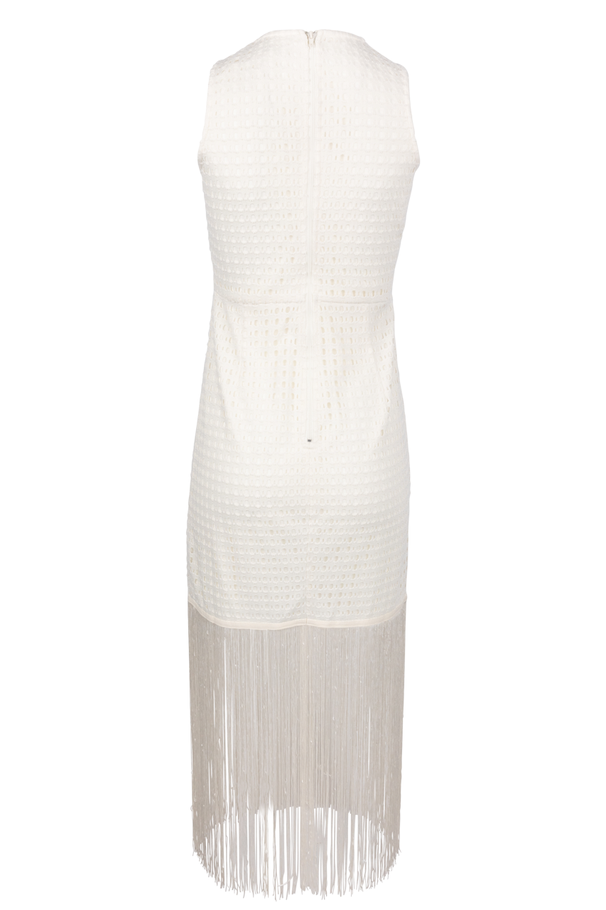 Able Fringe Lace Midi Dress