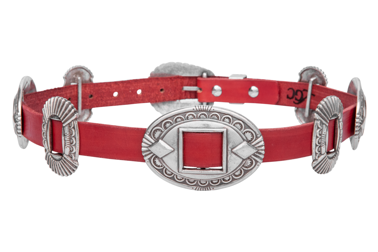 Lucky Gem Club Americana Concho Belt