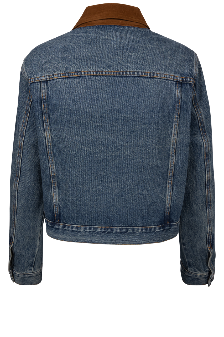 Horse Embroidered Denim Jacket