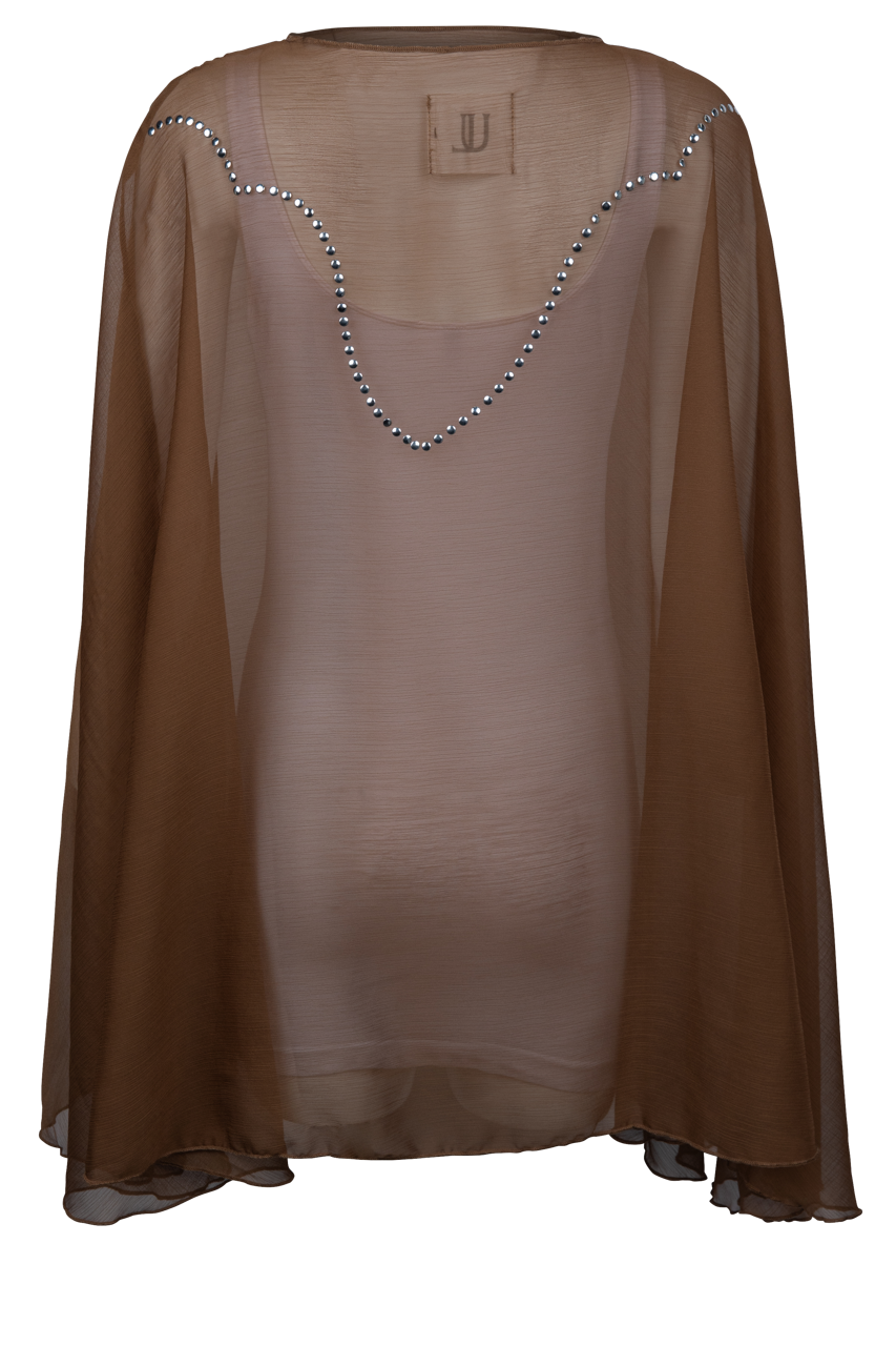 Moonshine Sheer Studded Poncho
