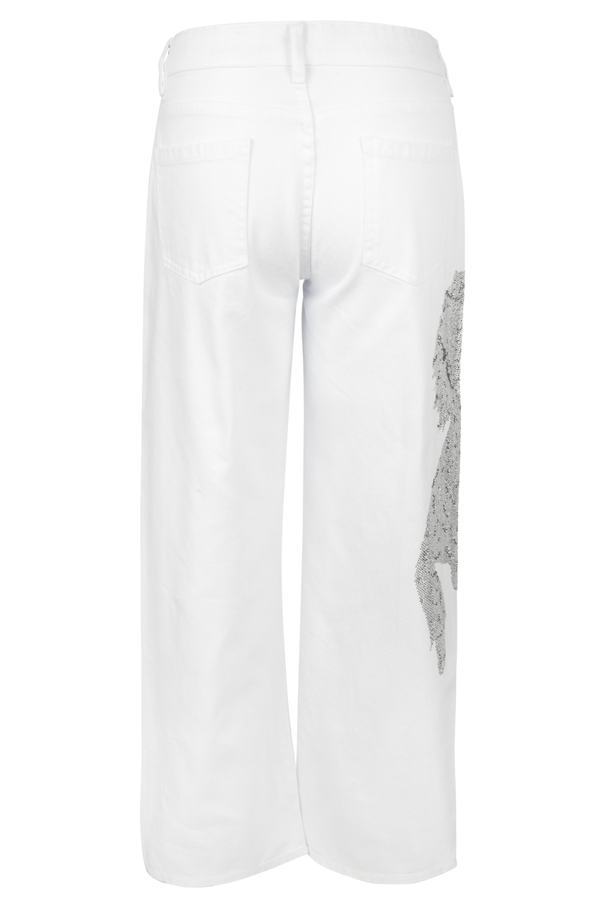 Rhinestone Dancing Horse Embellished Jeans