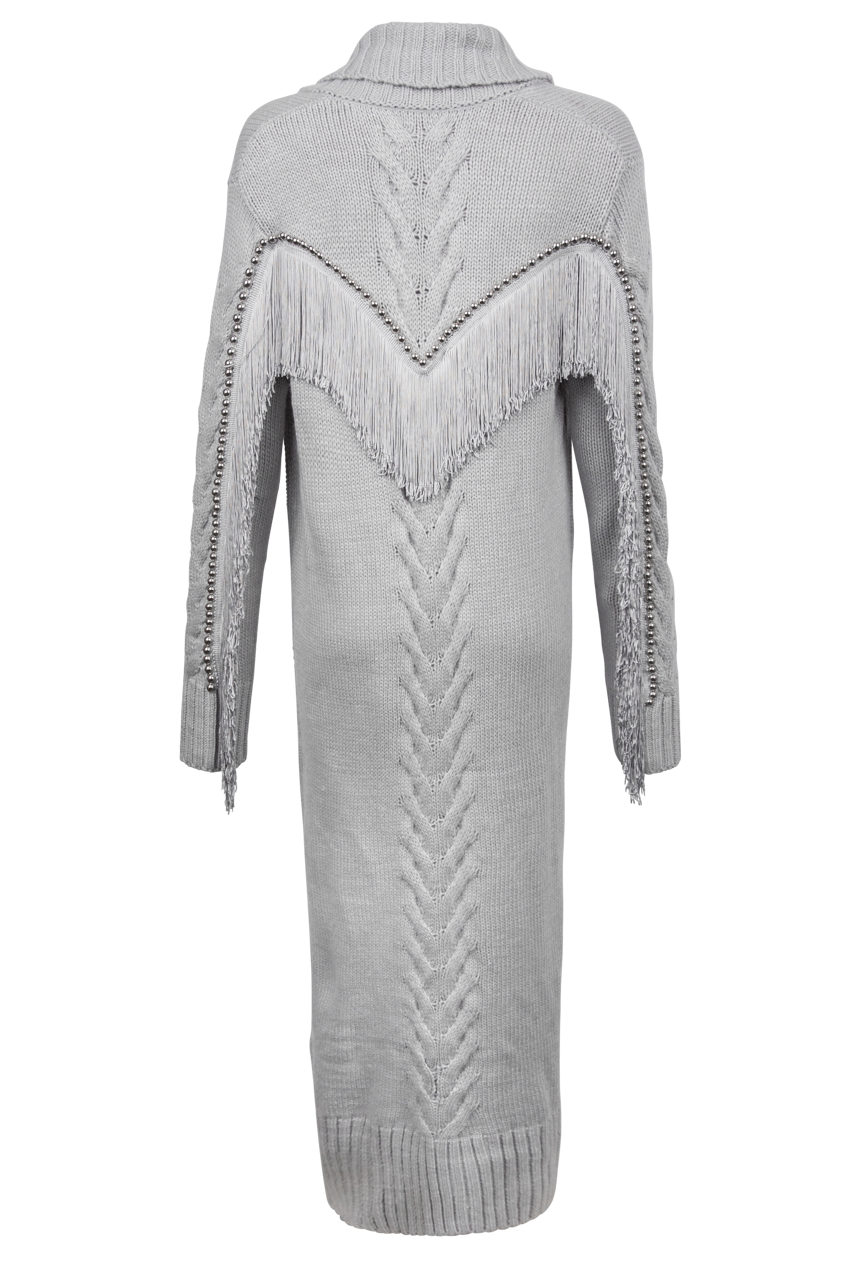 Rodeo Fringe Cable Knit Duster Cardigan