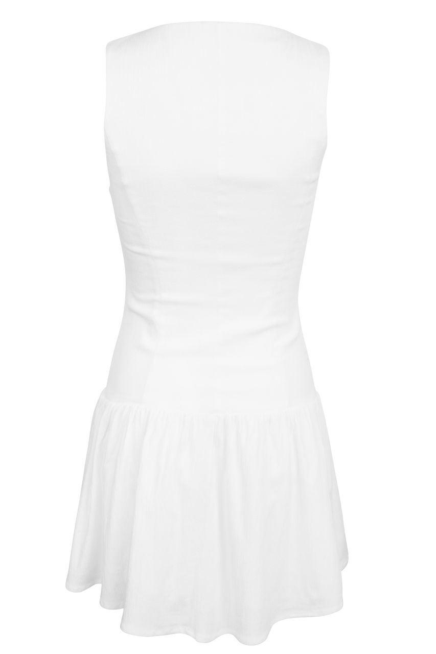 Klesis White Linen Dress