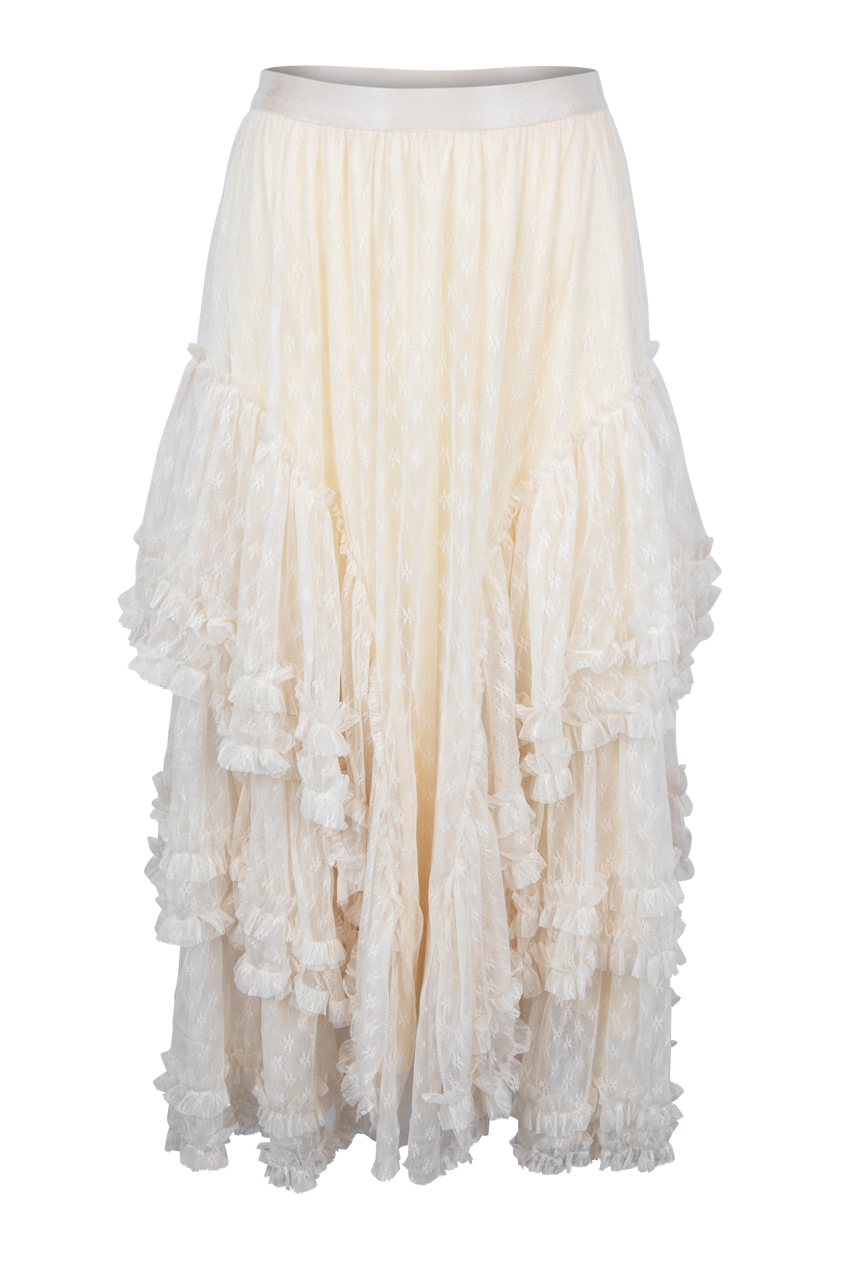 Juliette Tiered Ruffle Lace Maxi Skirt – Pinto Ranch