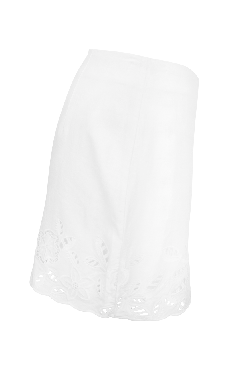 Z Supply Daya Embroidered Linen Mini Skirt