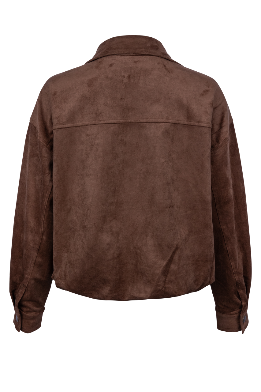 Z Supply Corin Suede Bubble Hem Jacket