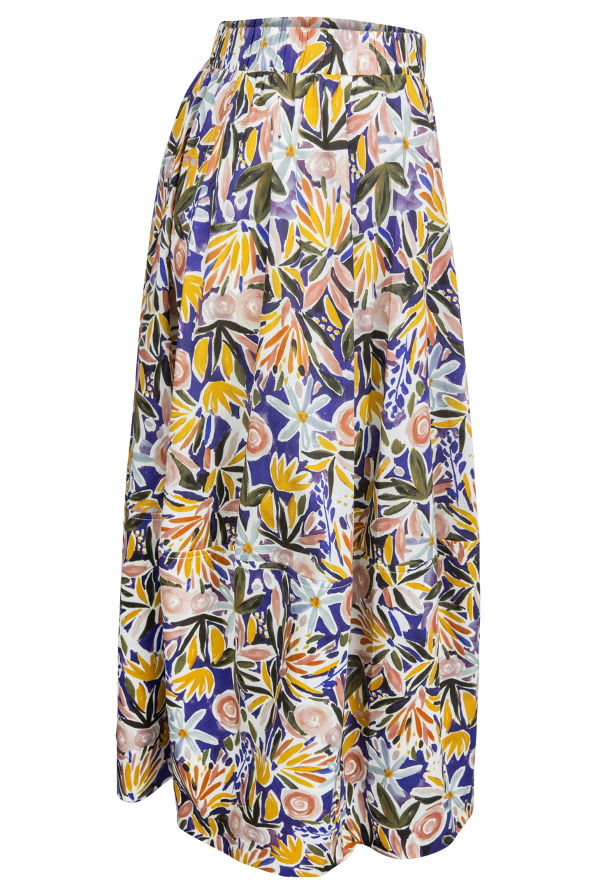 Pinch Multi Floral A-Line Skirt