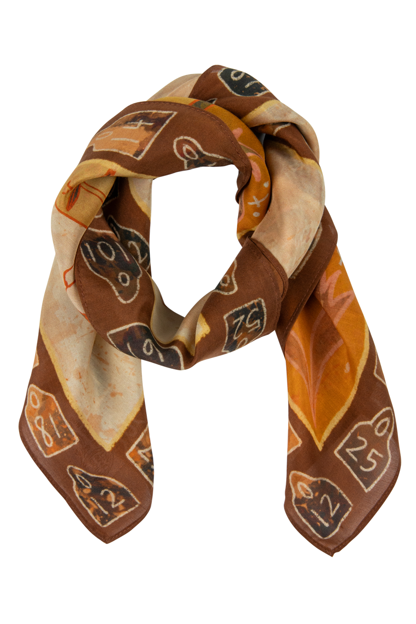 Round Up Cowgirl Silk Scarf