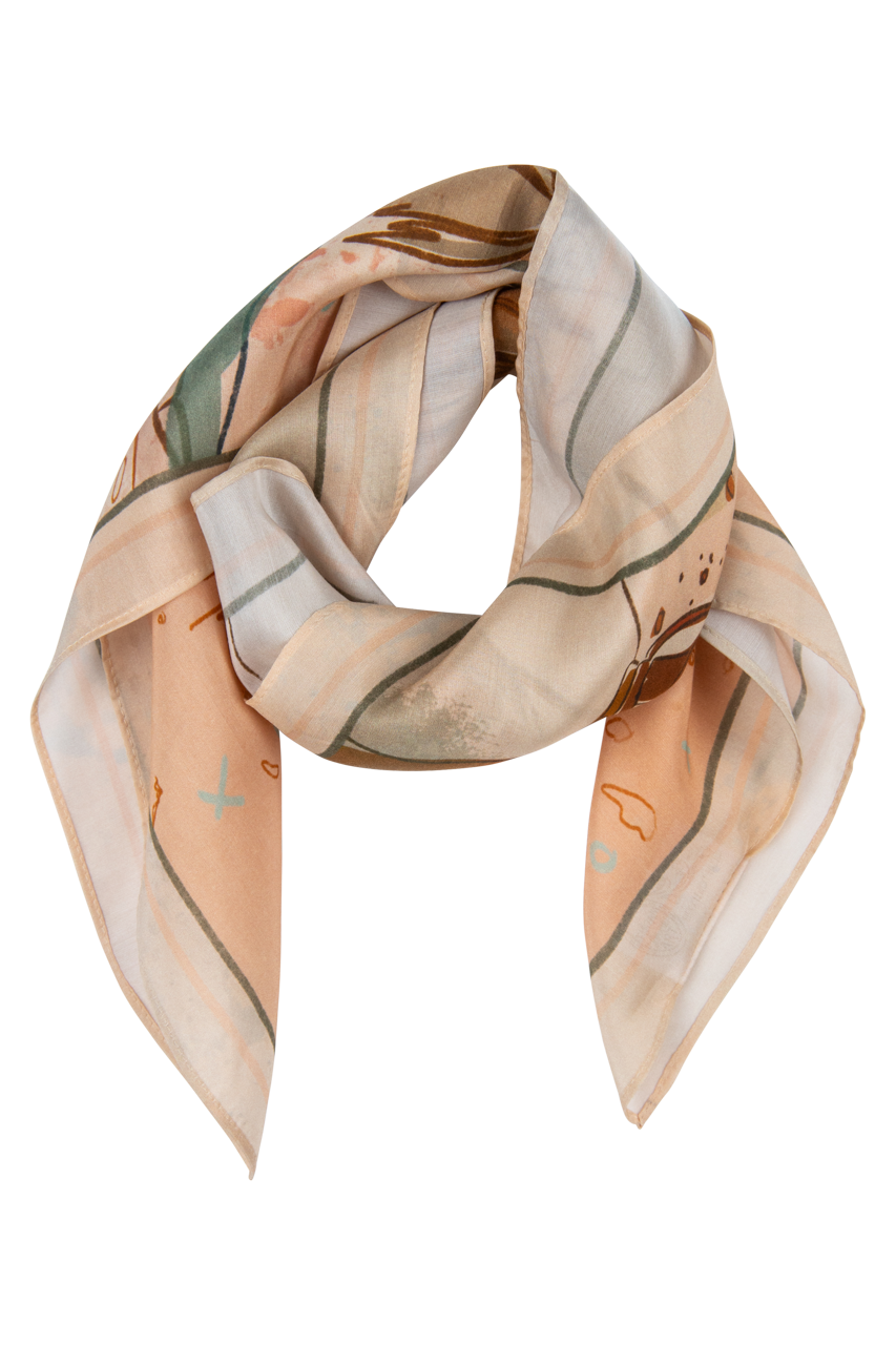 Desert Sun Cowgirl Silk Scarf