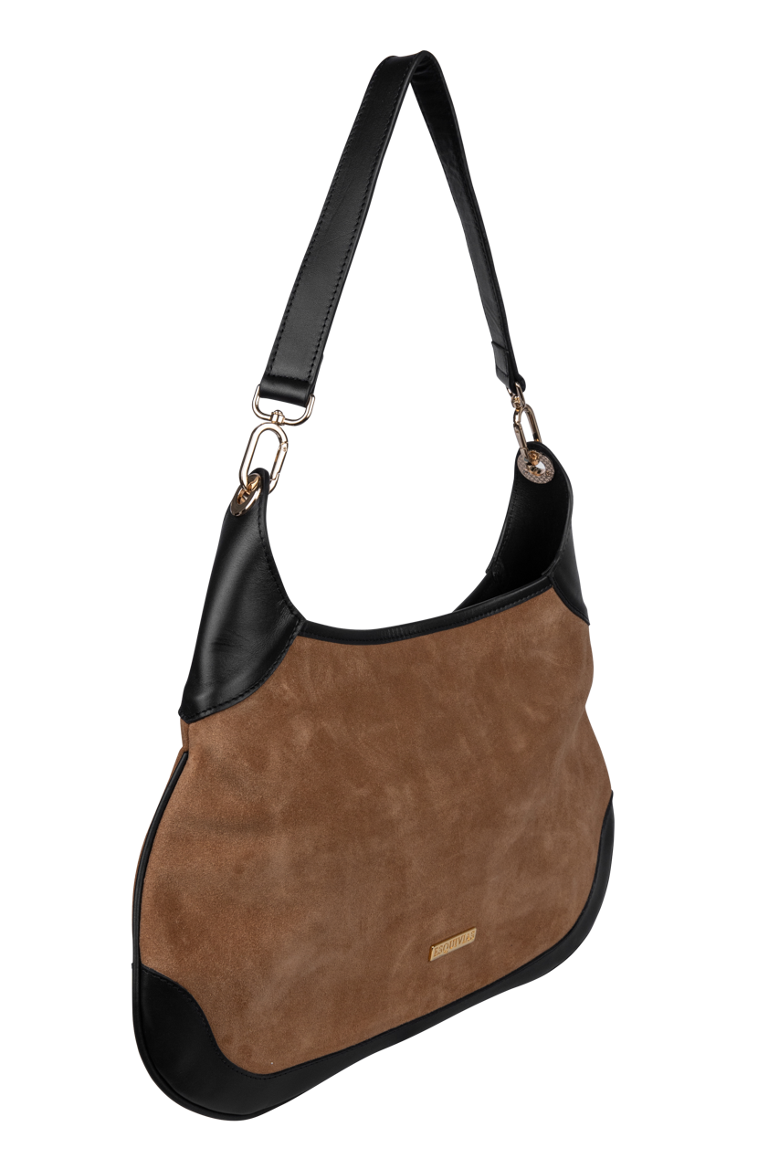 Esquivias Josephine Suede Shoulder Bag