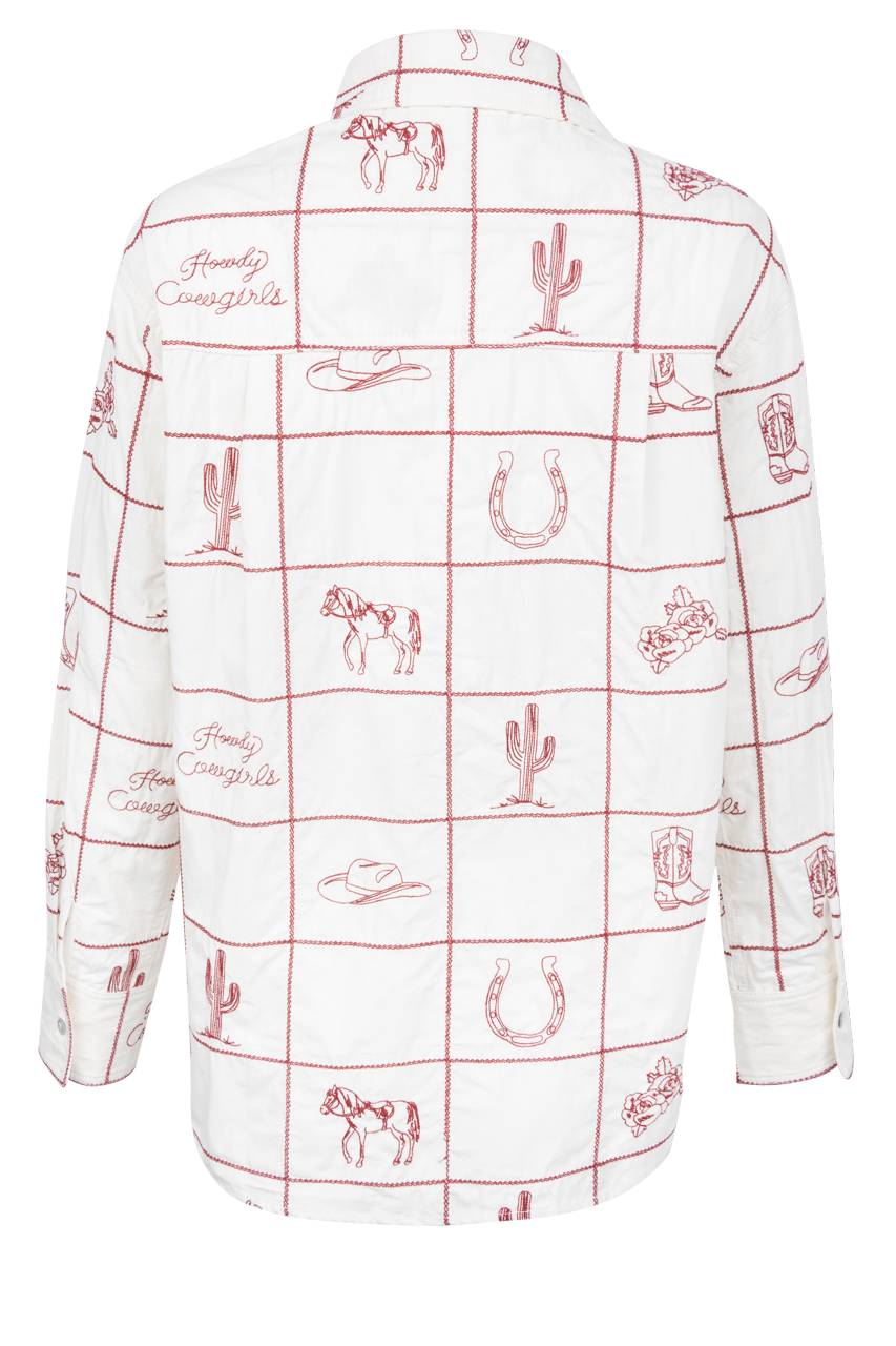 Peace Love Line Western Icon Shirt