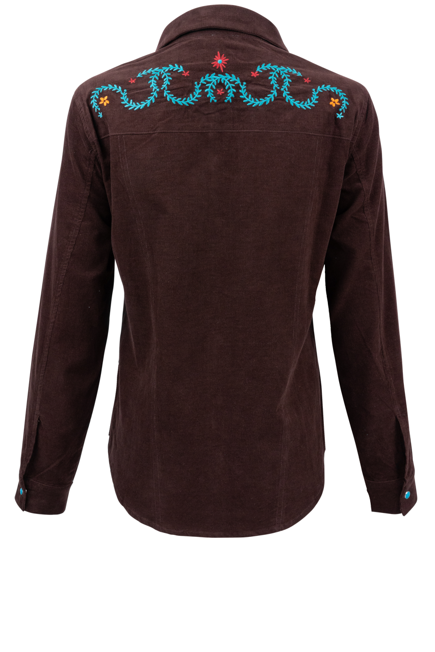 Tasha Polizzi Embroidered Corduroy Shirt