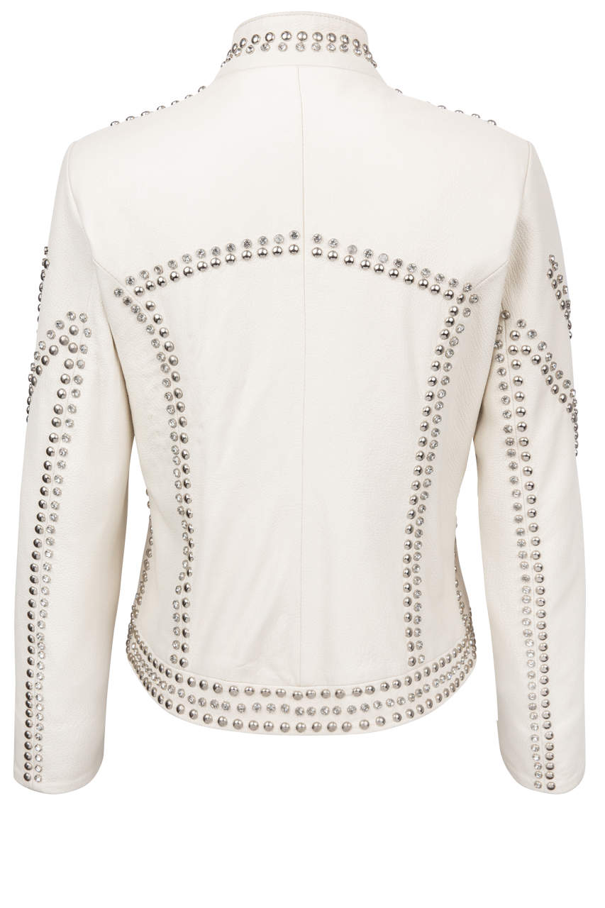 Pinto Ranch Crystal Leather Jacket