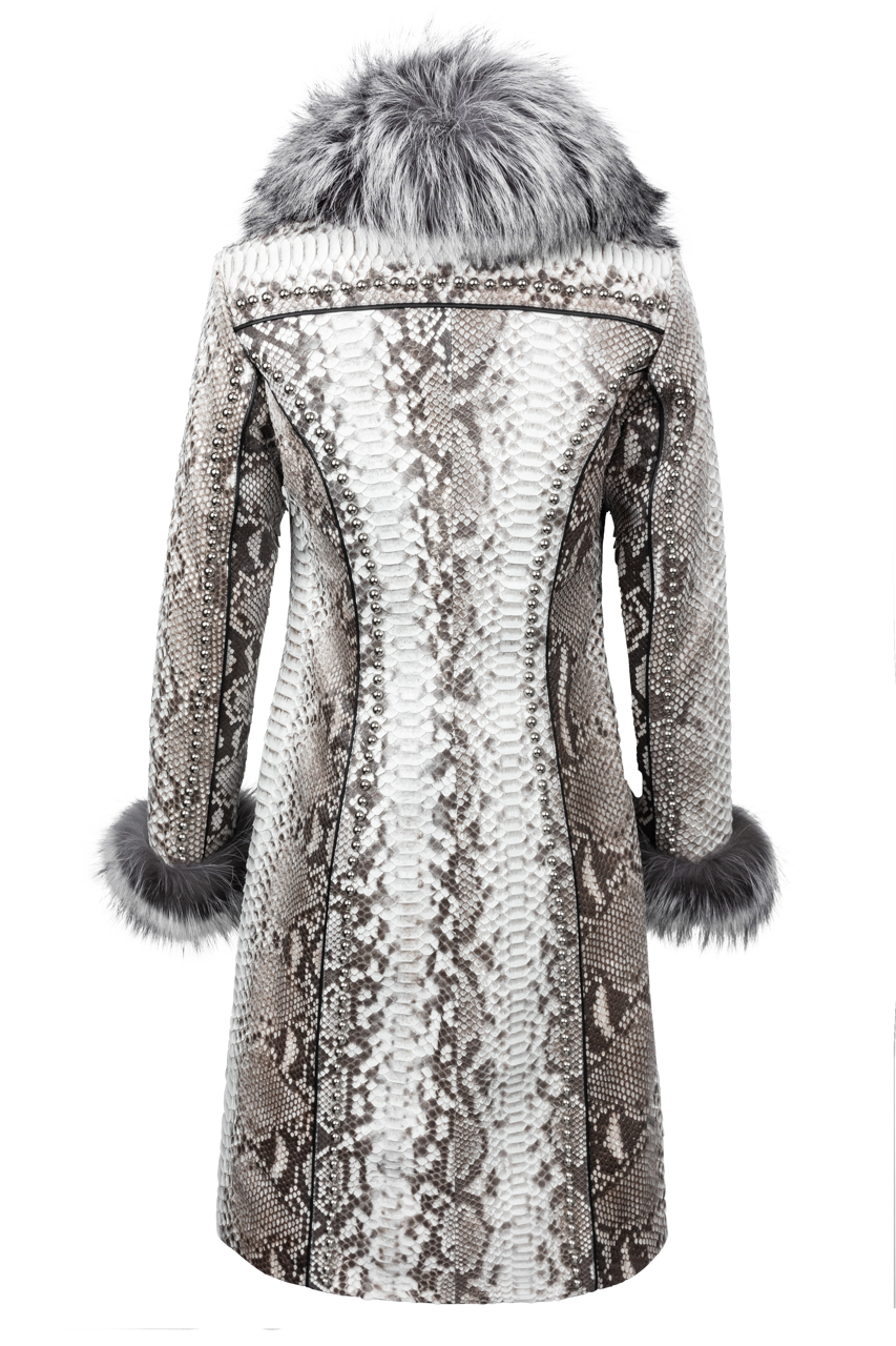 Pinto Ranch Gray Python Coat