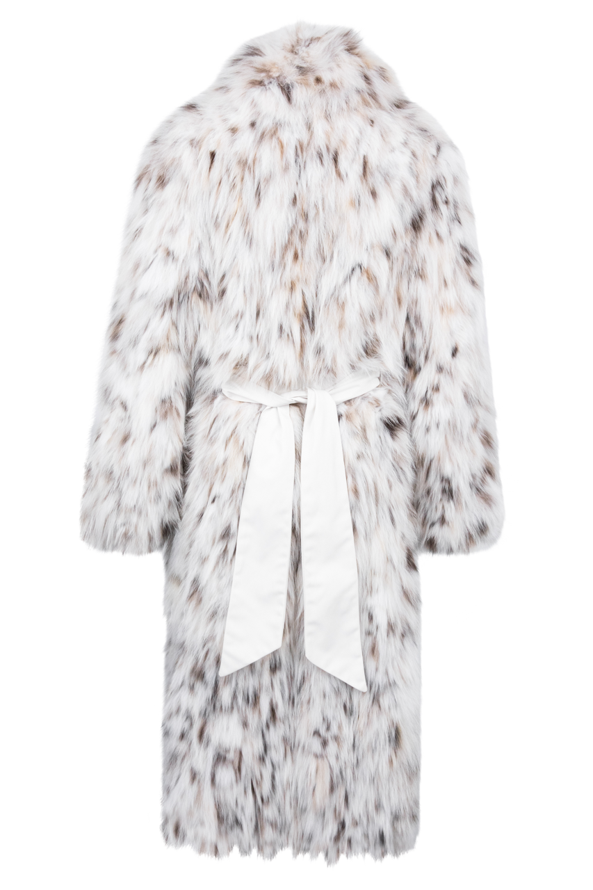 Pinto Ranch Long Natural Lynx Coat