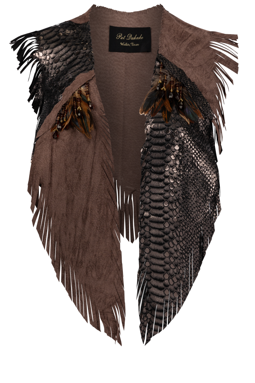 Pat Dahnke Stamped Python Kickapoo Collar
