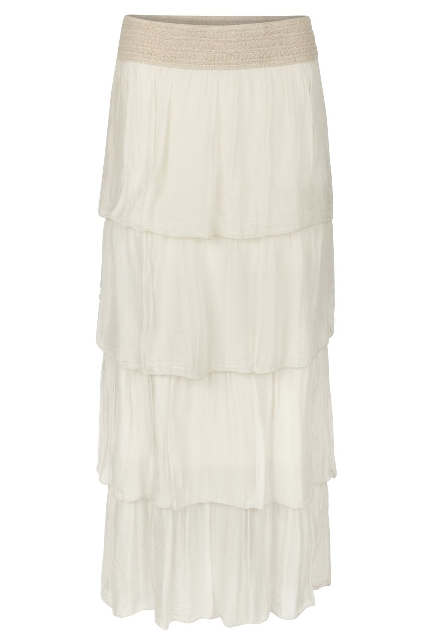 Gigi Silk Ruffle Skirt
