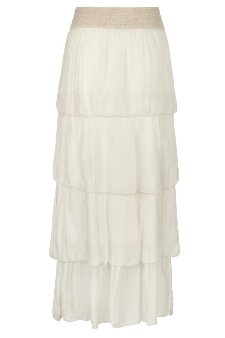 Gigi Silk Ruffle Skirt