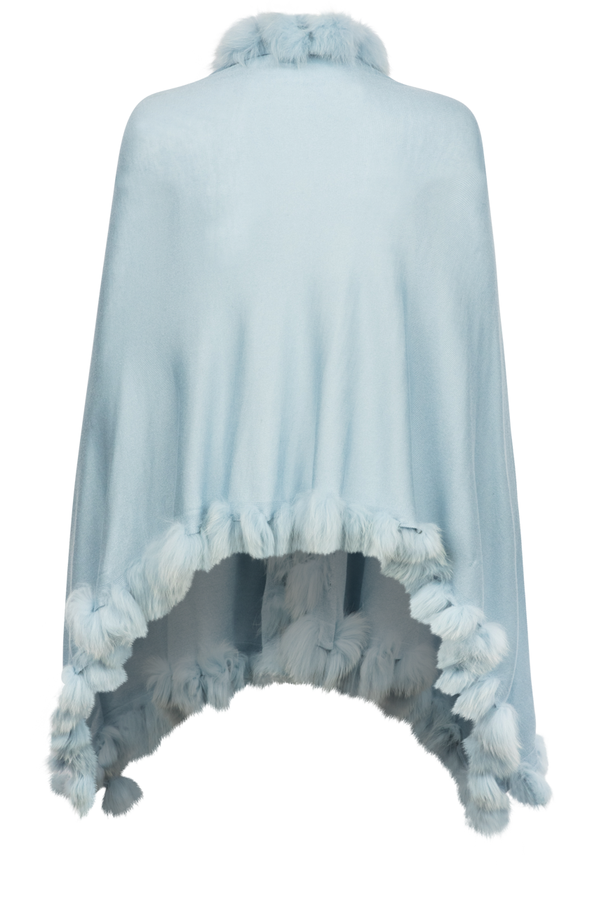 Dolce Cabo Cashmere & Fur Cape