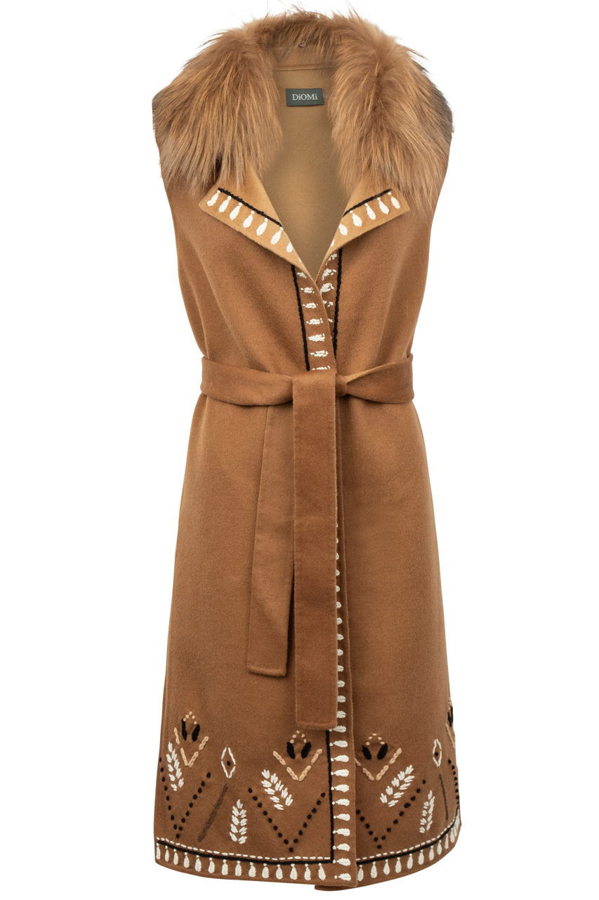 Diomi Long Fur Vest