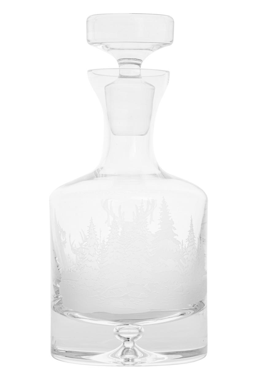 Evergreen Crystal Whitetail Decanter