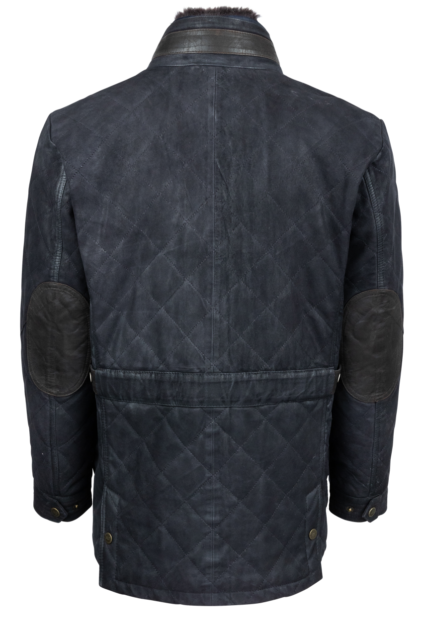 Madison Creek Sedona Goat Suede Jacket - Navy