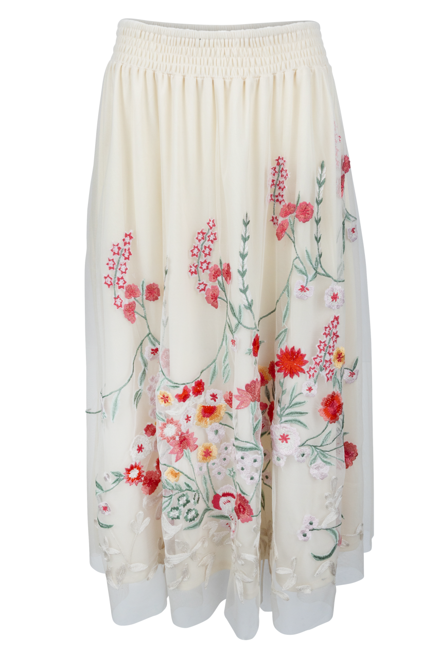 Vintage Collection Embroidered Pearl Skirt