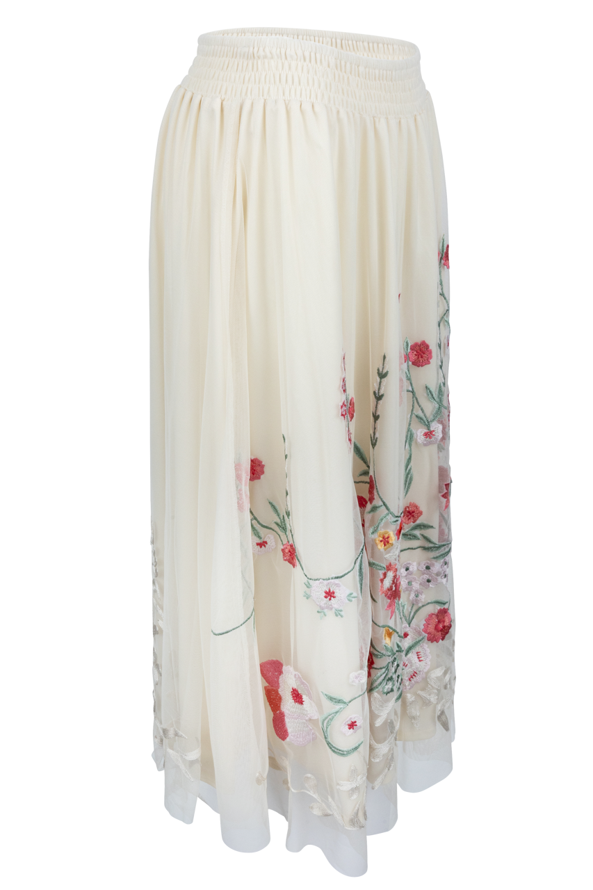 Vintage Collection Embroidered Pearl Skirt
