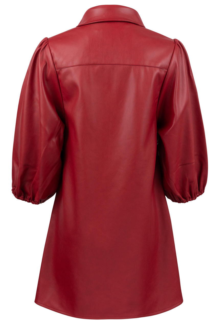 Dolce Cabo Vegan Leather Tunic Dress - Neutrals