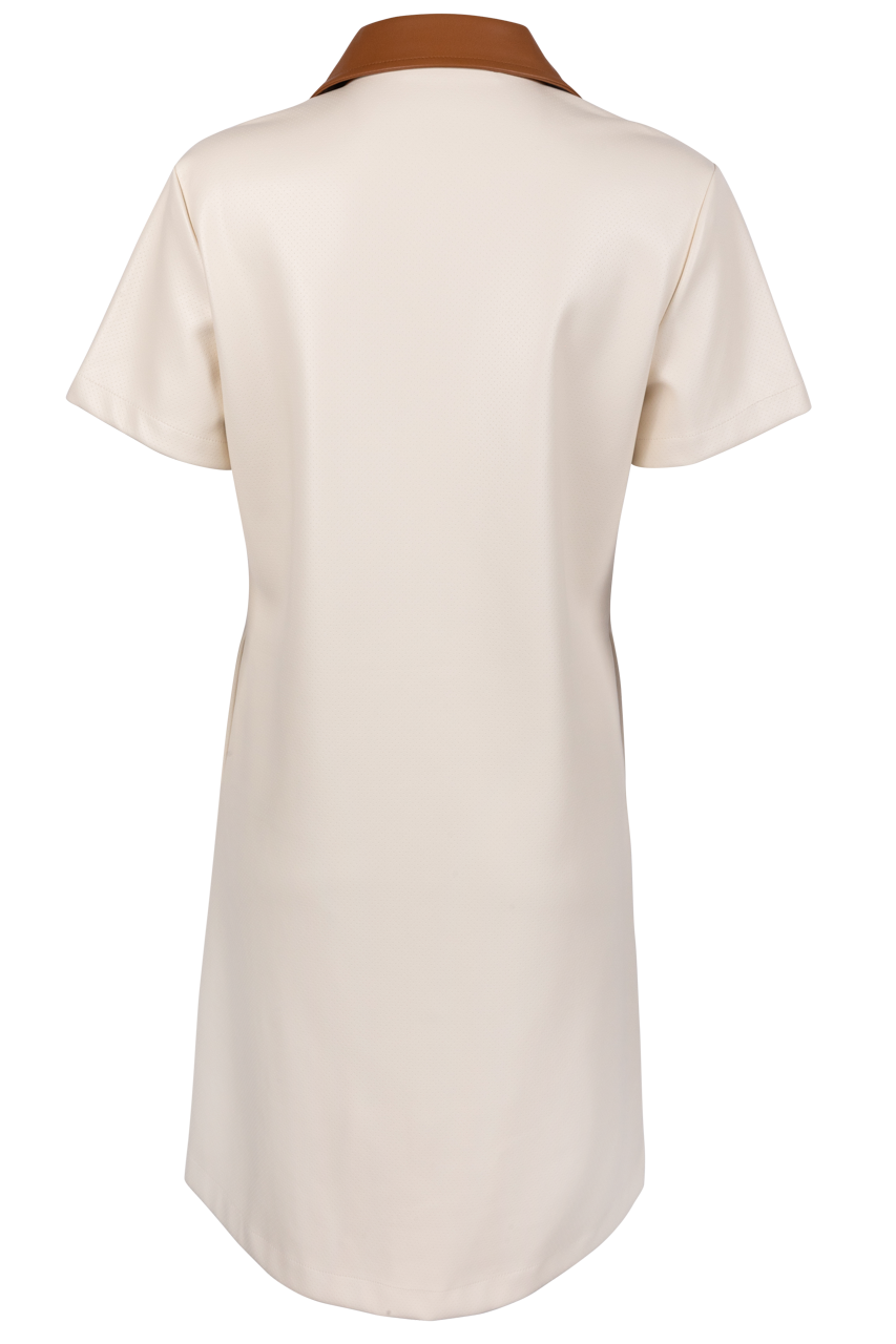 Dolce Cabo Vegan Leather Shirt Dress