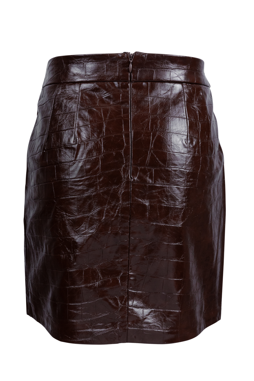 Dolce Cabo Faux Leather Mini Skirt