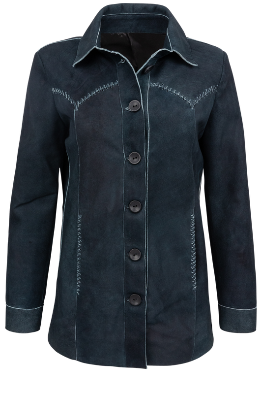 Juan Antonio Tailored Safari Jacket - Navy
