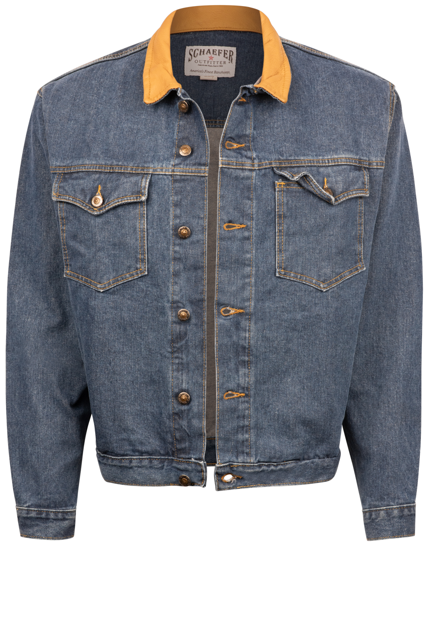 Lined Denim Schaefer Denim Jacket Schaefer Outfitter Western